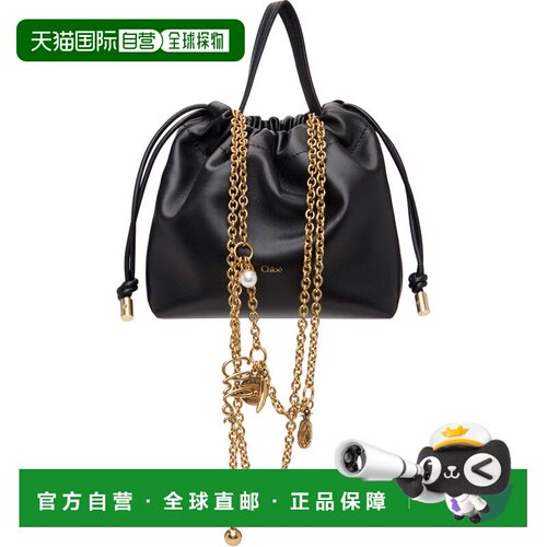 Chloe 蔻依 女士 黑色迷你 Icons Chain 单肩包 CH26SP126R12