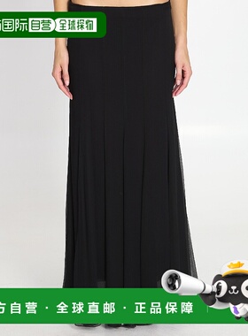 CHLOÉ 女士半身裙 CH25WJU200001001 AW2025 黑色 Flowy maxi ski