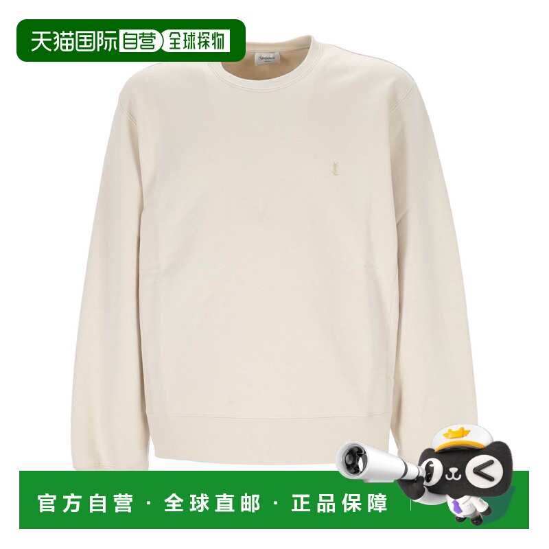 Saint Laurent 圣罗兰 男士 标志刺绣圆领卫衣 859817Y36SW