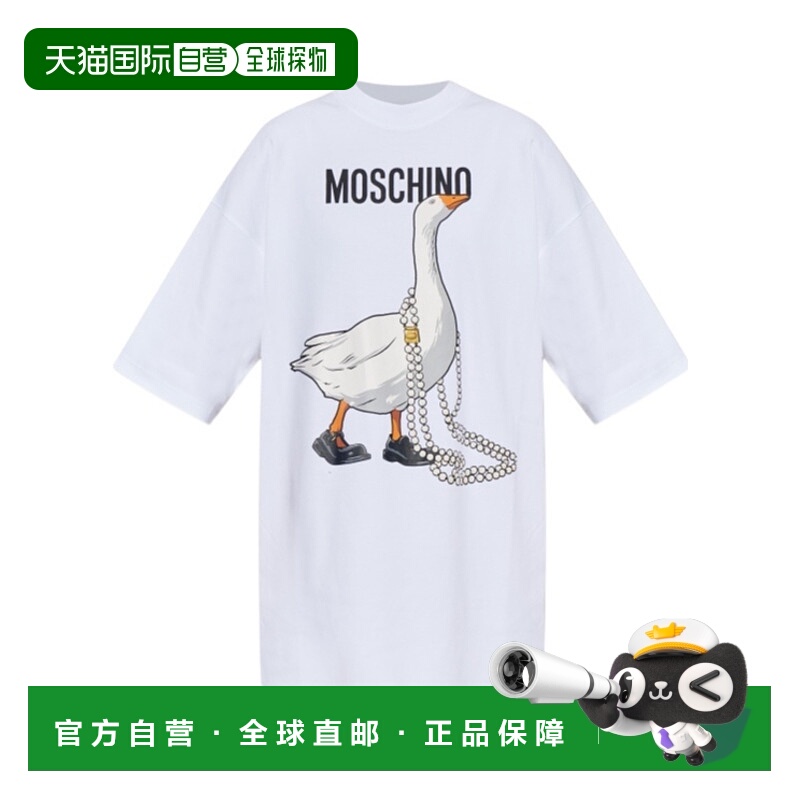 1h可退 MOSCHINO 女士T恤 261EV044005421001 SS2026 白色