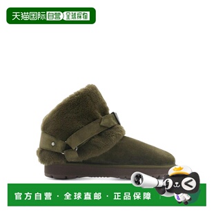 AW2024 棕色 Suede BURBERRY Shearling 8092553 And 女士靴子
