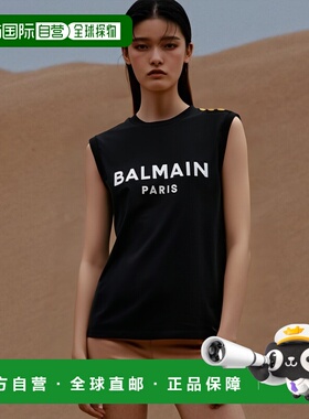 BALMAIN 女士衬衫 CF1ED001BB02EAB-23 SS2025 黑色