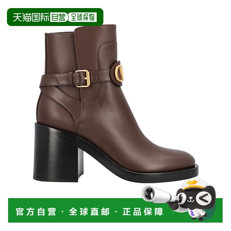 1h可退 VALENTINO 女士高跟鞋 WS0MB4DSHKG8 AW2025 棕色 高跟短