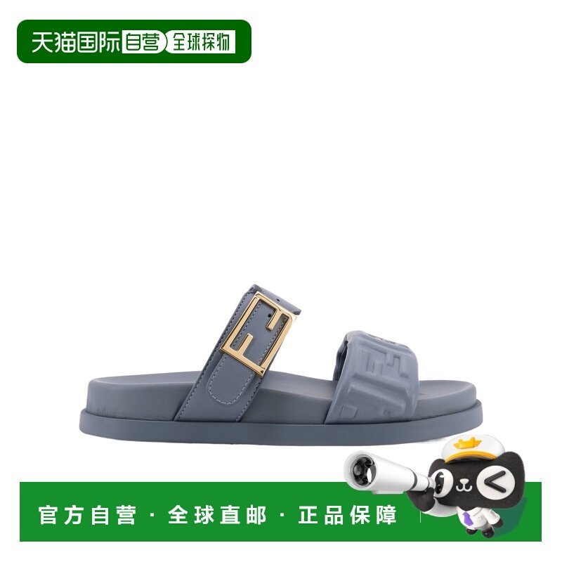 FENDI 女士凉鞋 8X8710ABOHF1TYP SS2026 灰色 Feel 平底凉鞋,女鞋,时装凉鞋,淘宝优惠券,粉丝福利购,淘宝优惠卷