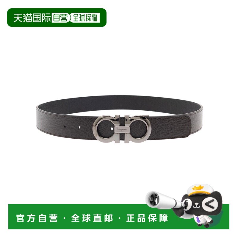 Salvatore Ferragamo 菲拉格慕 男士 双面针扣棕色皮革皮带() 675