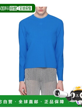 1h可退 MARINE SERRE 男士针织毛衣 MTK005CKNI0511BL45AZUR
