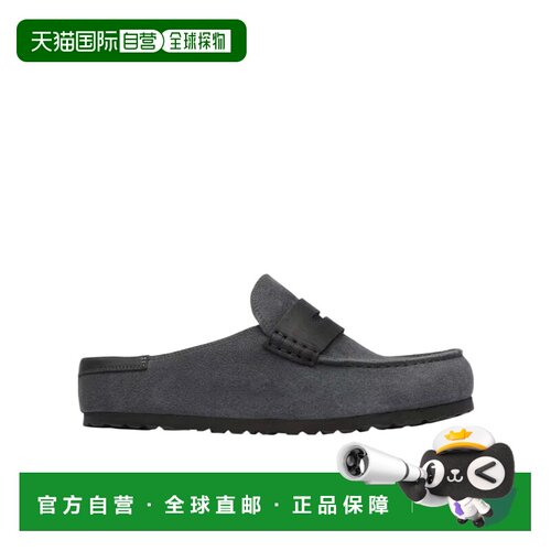 BIRKENSTOCK 男士拖鞋 1032437 AW2026 灰色 Naples Wrapped 穆勒