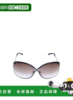 1h可退 TOM FORD 女士眼镜 TF017981Z AW2024 灰色 圆框太阳镜