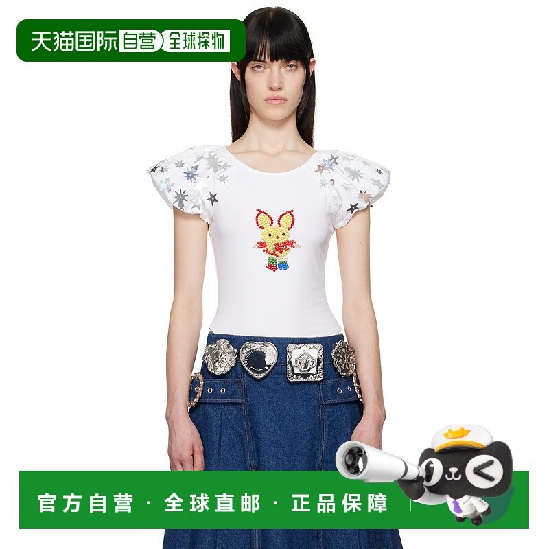 潮奢 Chopova Lowena 女士 白色 Angelica T 恤 2289