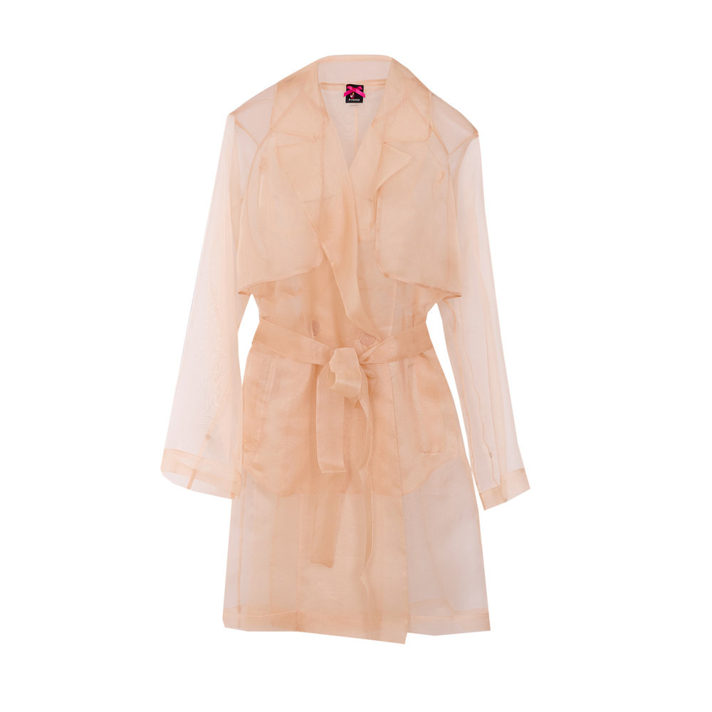 香港直邮PINKO 女士风衣 106614A2DJQ35 SS2026 粉红色 Pink Cocc