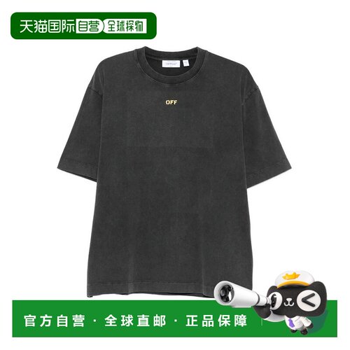 OFF-WHITE 男士T恤 OMAA120S26JER00B0001BLACK