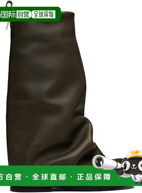 1h可退 潮奢 The Attico 女士 绿色 Robin Combat 高筒靴 251WSH0