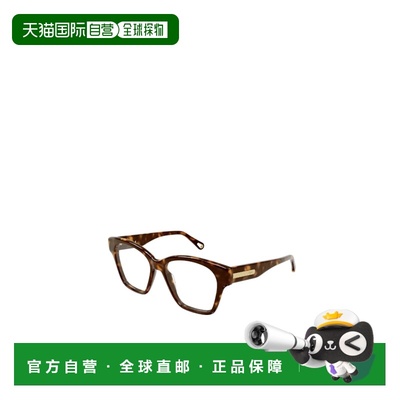 CHLOÉ 女士眼镜 CH0122O002AV SS2023 棕色 徽标平光镜