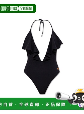 BALMAIN 女士泳装 BKBU623300001 AW2025 黑色 One-piece swimsui