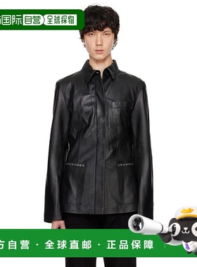 1h可退 潮奢 Ludovic De Saint Sernin 男士 黑色 Gail 皮革夹克