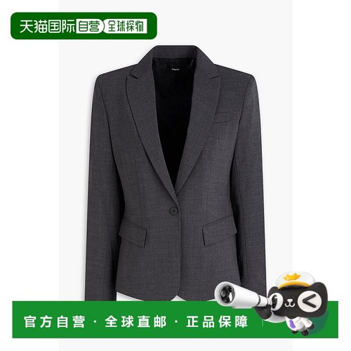 1h可退 潮奢 THEORY 希尔瑞 女士 Gabe 羊毛混纺西装外套 G011111