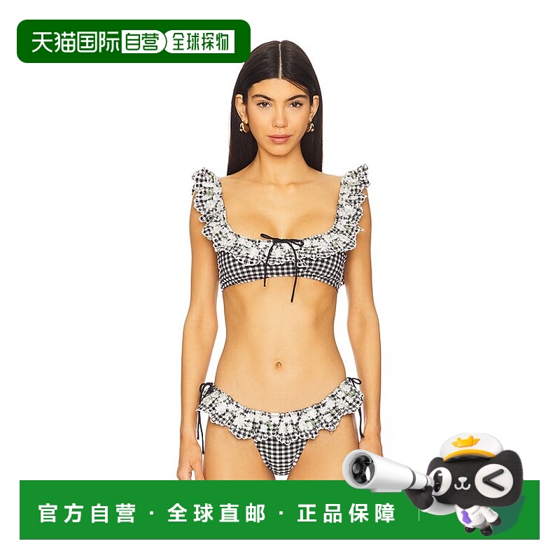 1h可退 潮奢 For Love & Lemons 女士 Lane 雏菊比基尼上装 SWMT1