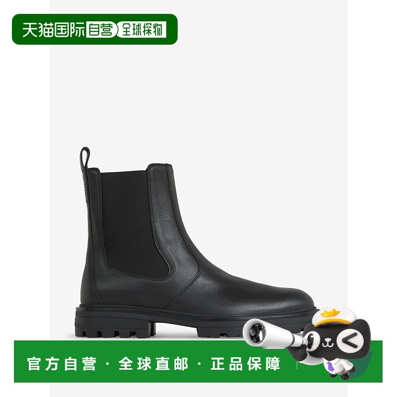 1h可退 HOGAN 男士靴子 HXM6730FM606LOB999NERO AW2024皮革