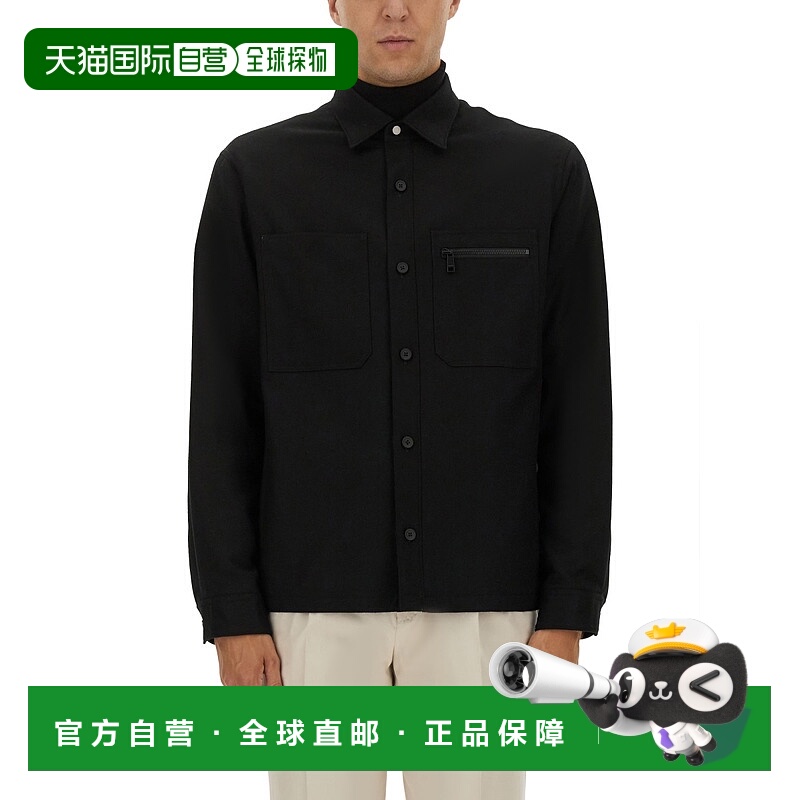 1h可退 潮奢 zegna 杰尼亚 男士 羊毛衬衫 UGV01A2SOTM2290