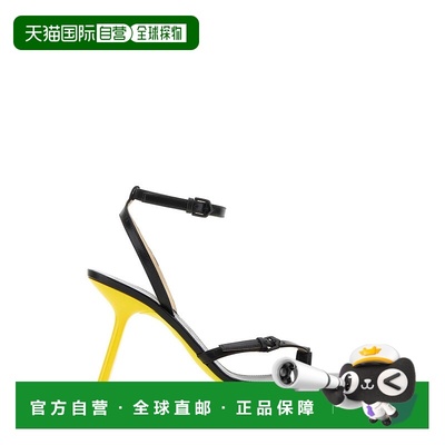 1h可退 潮奢 LOEWE 罗意威 女士 黑色皮质花瓣凉鞋 L814465X58BLA