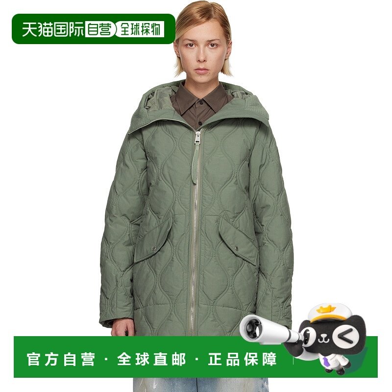 1h可退 潮奢 Canada Goose 加拿大鹅 女士 绿色 Alessia 羽绒大衣