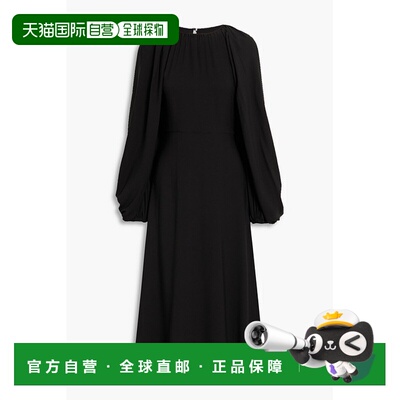 1h可退 潮奢 valentino 华伦天奴 女士 褶皱真丝绉纱连衣裙 B3VAU