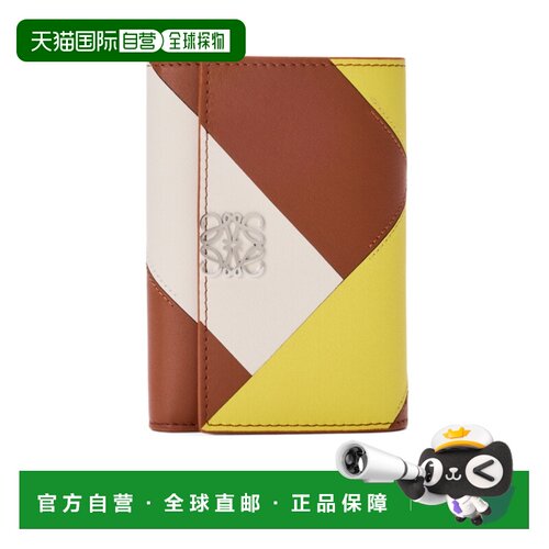 LOEWE 女士钱包 C821S33X160220 AW2026 棕色 Anagram 小号竖款钱