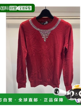 1h可退 MOSCHINO 女士针织毛衣 WS8G300X0865P47 AW2021 红色长袖