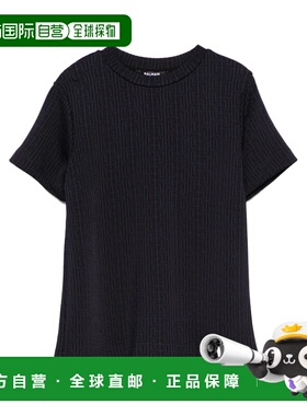 BALMAIN 男童T恤 BW8R31J047260K SS2025 黑色 短袖T恤