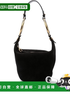 1h可退 CHLOÉ 女士斜挎包 C25SS618O84001 SS2025 黑色 拉链单肩