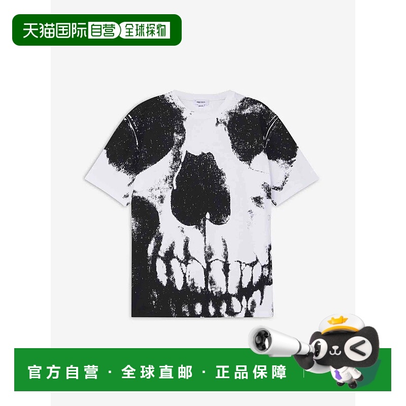1h可退 ALEXANDER MCQUEEN 男士衬衫 815067QTAC50909WHITEBLACK