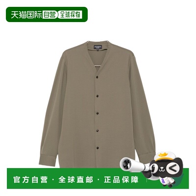 1h可退 潮奢 Emporio Armani 安普里奥 阿玛尼 男士 织纹系扣V领