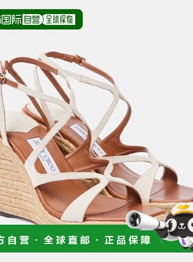 1h可退 潮奢 Jimmy Choo 周仰杰 女士 Ayla 110 麻底坡跟鞋