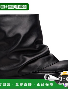 1h可退 潮奢 The Attico 女士 黑色 Mini Robin Combat 踝靴 247W