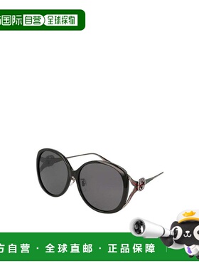 GUCCI 女士眼镜 GG0226S2 AW2024 古驰徽标 灰色太阳眼镜