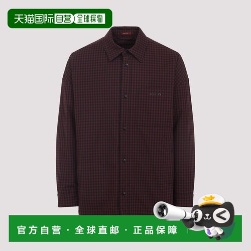 GUCCI 男士衬衫 836251Z7ATD5333 AW2025 红色 【付后1h可退】