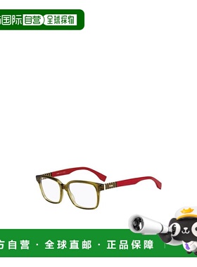 FENDI 女士眼镜 FF0056MQZ SS2023 白色 徽标细节平光镜