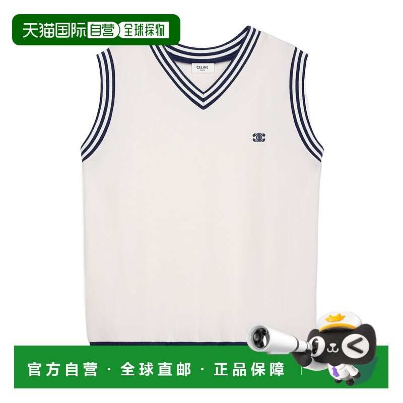 CELINE 女士针织毛衣 RY08Z670Q01MA SS2025 白色