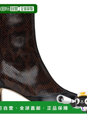 1h可退 潮奢 aeyde 女士 棕色 & 黑色 Sila Dual-Toned 踝靴 A11A