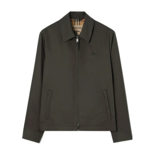 BURBERRY 男士夹克 81257871 SS2026 军绿色 长袖夹克外套