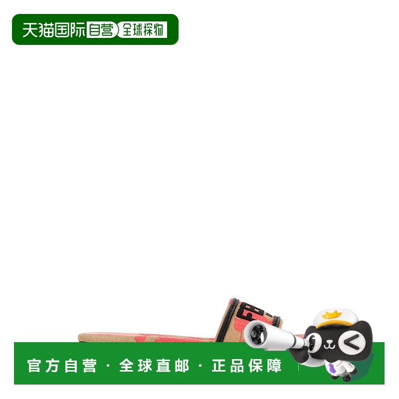 1h可退 FENDI 女士拖鞋 8R8092AN7MF1KOU AW2023 花色 徽标拖鞋