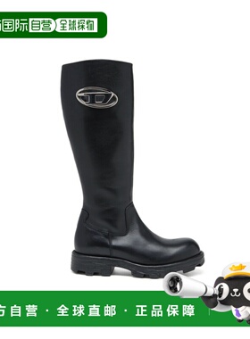 DIESEL D-HAMMER 皮革长靴（欧码）靴子Y03417P4471T8013女