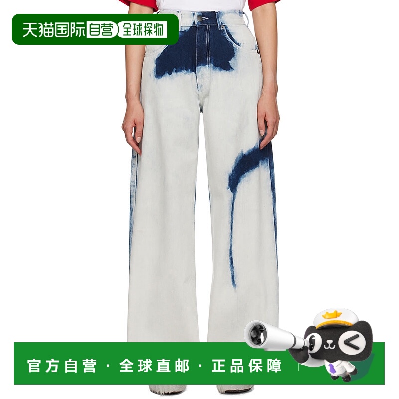 1h可退 潮奢 Charles Jeffrey Loverboy 女士 蓝色 Wide 牛仔裤 4