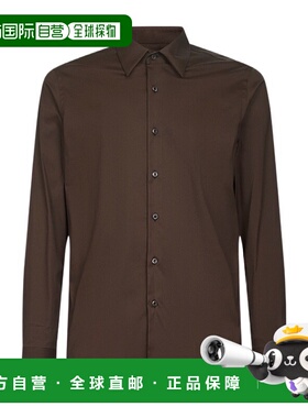 PRADA 男士衬衫 UCM60810HTSOOOF0192 AW2025 绿色长袖