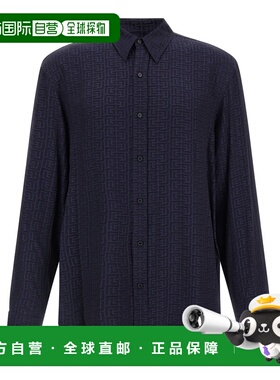 BALMAIN 男士衬衫 GH1HS555VI746UB SS2026 黑色