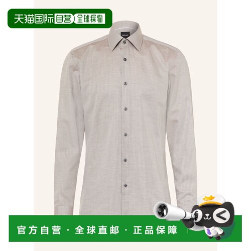 BOSS 男士衬衫 100321897115000 CO 灰色 HANK Slim Fit Shirt
