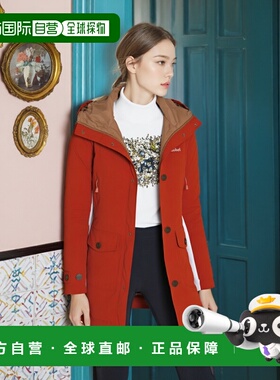 1h可退 mont-bell 女士户外风衣 1101569BRIC CO 红色夹克