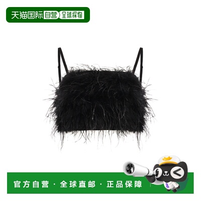 1h可退 PINKO 女士T恤 105576A2SOZ99 AW2025 黑色背心吊带