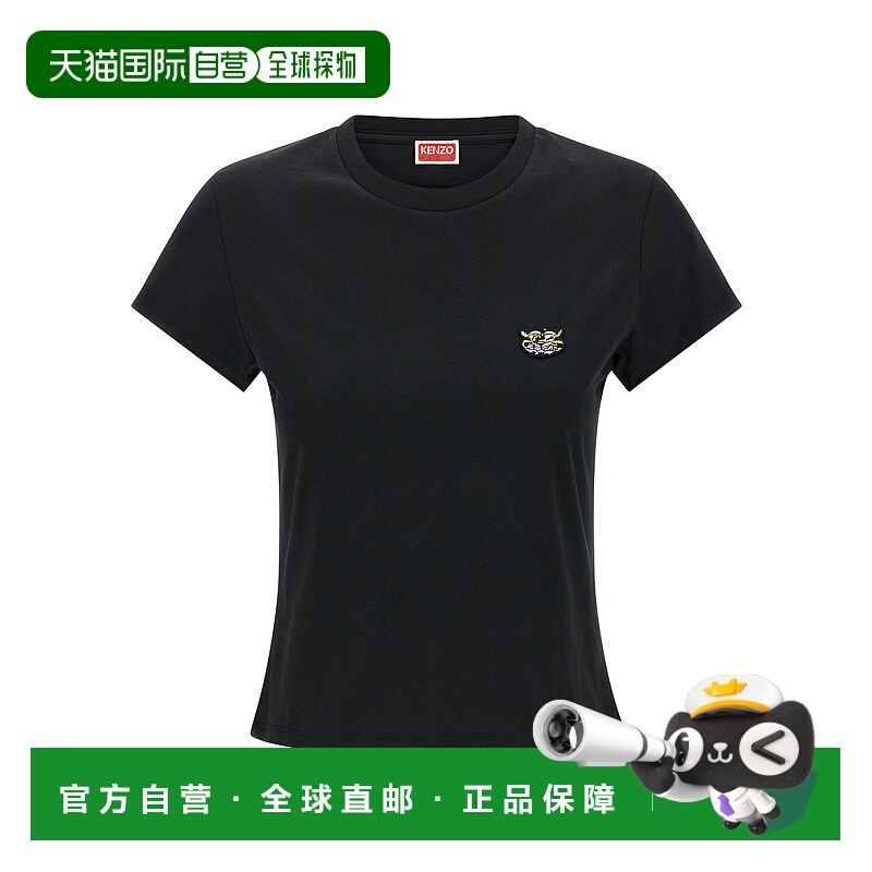 KENZO 女士T恤 FG52TS2164SO99J SS2026 黑色 圆领T恤