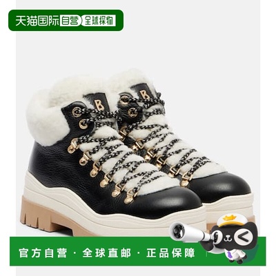 1h可退 潮奢 bogner 博格纳 女士 Arosa 皮毛内里皮质绑带靴子